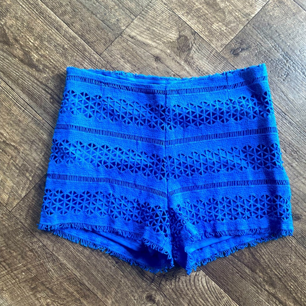 H&M Crochet Shorts Lace Shorts high waist high rise Party Shorts Medium